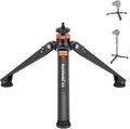 Koolehaoda Mini Tripod Base for Monopods, Aluminum Desktop Tripod | Universal 1/4" & 3/8" Screw Mount, for DSLR Camera Monopod Unipod Ball Head, Lightweight Portable Support Base, Photography by Koolehaoda