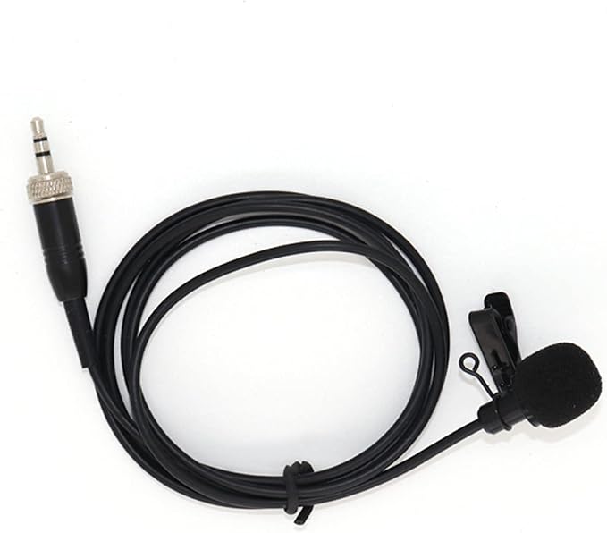 Lavalier Microphone Lapel Mic Compatible with Sennheiser Bodypack | Omnidirectional Condenser Clip On Microphone for Wireless Transmitter System 3.5mm Stereo Female Screw Plug with Clip & Cap - Image 6