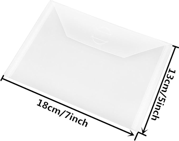 50 Pieces Clear Stamp and Die Storage Bag, Resealable Plastic Die Storage Pocket Large Die Cuts Stencil Storage Pockets for Card Making DIY Scrapbooking, 5 x 7 Inch with 6 Sheets Label Stickers - Image 4