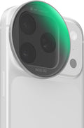 K&F CONCEPT Snap-On ND2-32 Filter Compatible with iPhone 17 Pro & Pro Max | 11.2g Ultra-Lightweight Variable ND Lens Filter with Snap-on Deco Mount, AGC Glass 28-Layer Coating, FA301 by KFCONCEPT
