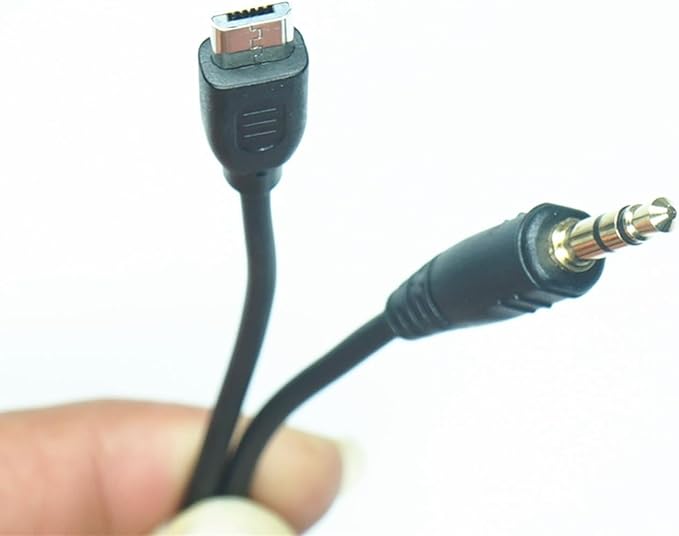 3.5mm-Micro USB Camera Remote Shutter Release Cable Wire for Samsung Accessories NX1, NX10, NX20, NX30, NX Mini, NX100, NX200, NX210, NX300, NX500, NX1000, NX1100, NX2000 for Connecting Flash Triggers - Image 8