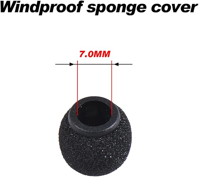 Foam Mic Covers Foam Lavelier Windscreen, Lapel Microphone Foam Cover for Sony Lavalier Microphone Windscreen Replacement Foam Windscreen, Pack of 3 - Image 2