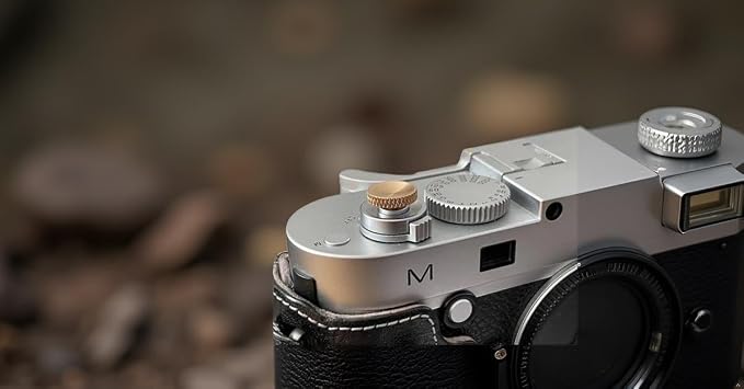 Lf-B Shutter Release Button Compatible with Fujifilm Canon Nikon | Soft Camera Shutter Button, Metal Brass Knurled Concave, for Leica, Hasselblad, Rolleiflex, Fuji - Image 7