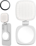 SmallRig Magnetic Selfie Light for iPhone, Phone Light with a Mirror | Instant Attachment for MagSafe, for Selfies, Video Conference, Vibe P48 White by SmallRig