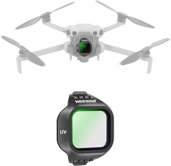 NEEWER UV Filter Compatible with DJI Mini 5 Pro Drone, Snap On Protective Filter Camera Lens Protector Multicoated Optical Glass Aerial Photography Accessories by Neewer