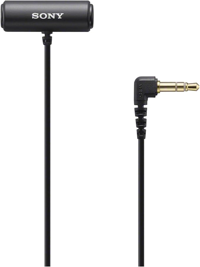Sony Compact Stereo Lavalier Microphone ECMLV1,Black, Small | Small by Unknown