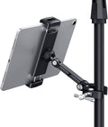 CreaDream iPad Holder for Mic Stand, Aluminum Tablet Holder for Mic Music | Adjustable Tablet Holder for Micphone Stand, Heavy Duty iPad Clip Attachment Compatible with Devices from 4.7 to 13 inch by CELLPHONESTAND