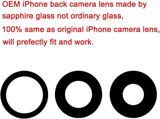 2 Sets OEM Back Rear Camera Lens Glass Replacement Compatible with iPhone 17 Pro and iPhone 17 Pro Max with pre-Installed Adhesive and Reparing Toolkit - Image 3