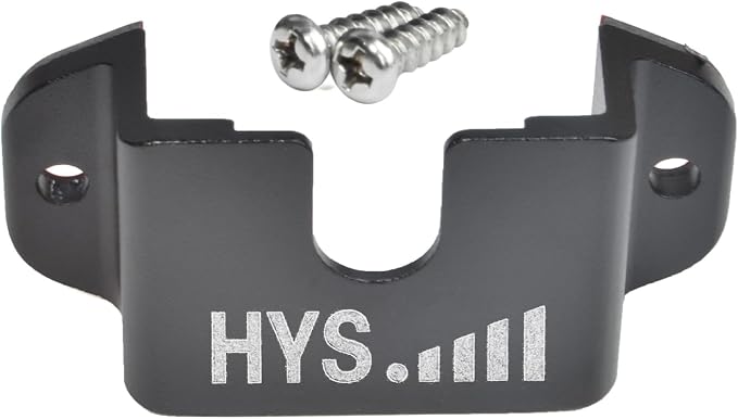 HYS Walkie Talkie/Marine Radio with Belt Clip Holder Mount for Midland Icom | Fits both HT radios and speaker mics with round-knob or belt-clip.Screw-mount installs on dash console or any flat surface - Image 9
