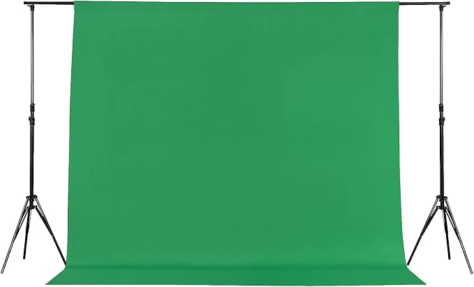 Joccun 7X10FT Green Backdrop Background for Photography,Polyester Backdrop Curtain Background Screen for Photography,Photoshoot,Video Recording,Studio(7X10ft,Green) by Joccun