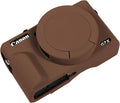 Easy Hood Camera Case Cover for Canon Powershot G7X Mark III Camera(Brown) | With Removable Lens Cover,Soft Silicone Protective Case,Anti-Scratch,Slim Fit,Enhanced Grip,Lightweight Camera Accessories by EasyHood