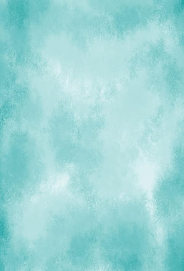 6.5x10ft Aqua Abstract Solid Photography Backdrops Gradient Portrait Photo Booth Background for Photographyer - Image 2