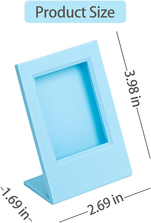 Orga'Neat 2x3 Mini Photo Frame w/Storage Case for Instax Mini Film Evo/12/11/Liplay/Se/Link 3/41/40/99/90/7+ Photos, Polaroid Small Wallet Size Picture Desk Display for Home & Office -2 Set - Image 3