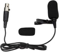 Lapel Microphone Lavalier Microphone Unidirectional Condenser Microphone Compatible with Shure Wireless Transmitter(Mini XLR TA4F Connector) for Shure Radio Mic Wireless bodypack Transmitter by BNKENX