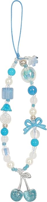 cioatu Phone Charms Cute Cherry Butterfly Cell Phone Lanyard Strap Wrist Strap for Bag Airpods Camera Pendants Decor by Unknown