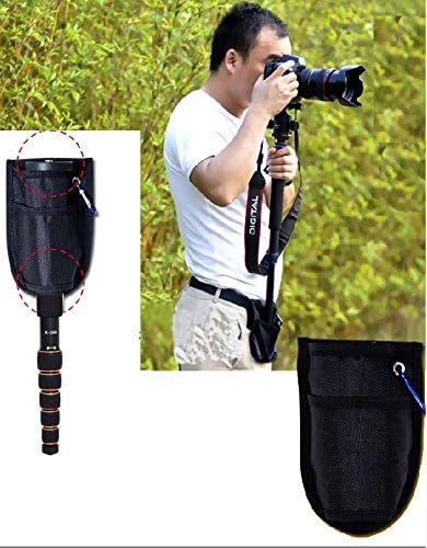 Koolehaoda 61" Camera Monopod Aluminum 6-Section Portable Travel Unipod | Folds to 15" at 0.95 lbs, 22 lbs Max Load, 28mm Tube, 1/4" & 3/8" Reversible Screw, Metal Spike & Rubber Foot - Image 7