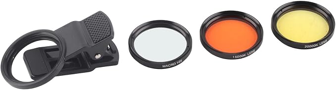 Yosoo Health Gear Aquarium Coral Lens Kit, 3-in-1 Fish Tank Photography Lens with Macro & Orange Yellow Filters for Smartphone - Image 9