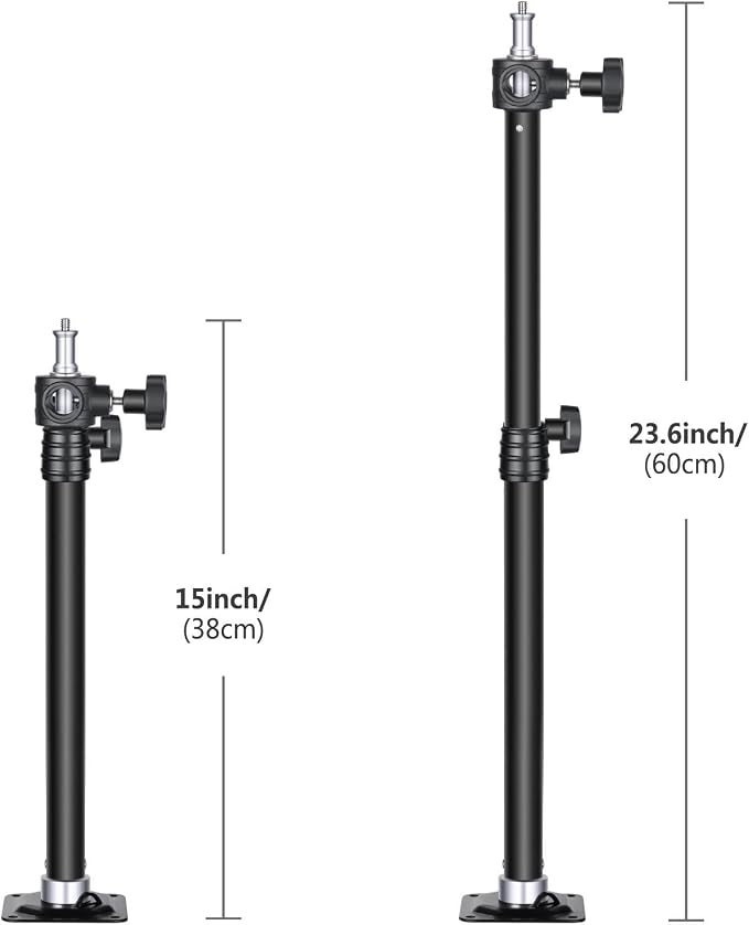 Neewer Wall Mounting Boom Arm 15-23.6 inches/38-60 Centimeters Adjustable Length with 1/4 inch to 3/8 inch Universal Adapter for Photo Studio Video Light, Monolights Photography - Image 4