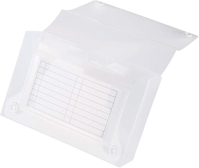 Filexec Products, Universial Case, 3"x5", 5-Tabs Removable, Clear, Pack of 12 (50605-20233) - Image 2