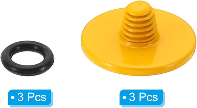 PATIKIL Camera Shutter Button, 3 Pack Soft Shutter Release Button Pure Copper Camera Button Convex Suitable for Nikon for Fujifilm for Leica DSLR/SLR Camera, Orange - Image 3
