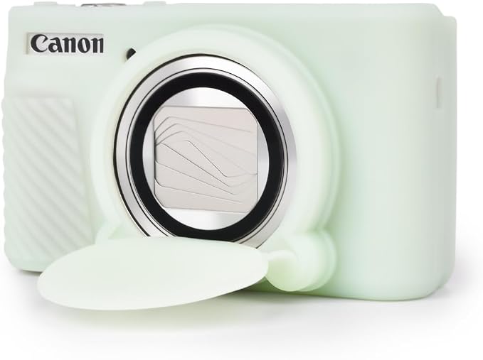 MUZIRI KINOKOO Case for Canon Powershot SX740/SX730 HS Digital Camera - Soft Protective Cover SX740 SX730 HS Camera Silicone Sleeve with Removable Lens Cover -Jelly Green - Image 8