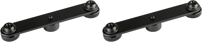 CAMVATE Double Microphone Mounts Bracket T-bar - 1958 (Pack of 2) by CAMVATE