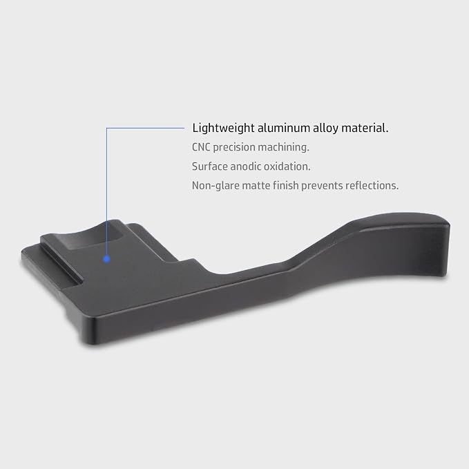 Haoge THB-GR3B Metal Hot Shoe Thumb Up Rest Hand Grip for RICOH GR4 GR III X GRIII GR3 GR3X GR IV Camera Black - Image 7