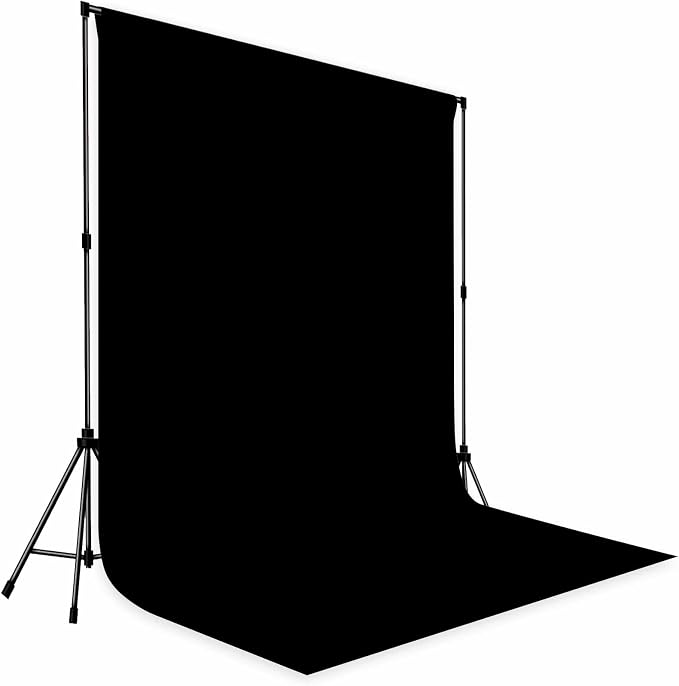 Black Photo Backdrop Professional Photography Background Cloth 8x10ft | Seamless Design eliminates Wrinkle Portrait Photography Wedding Dark Theme Decorations - Image 3
