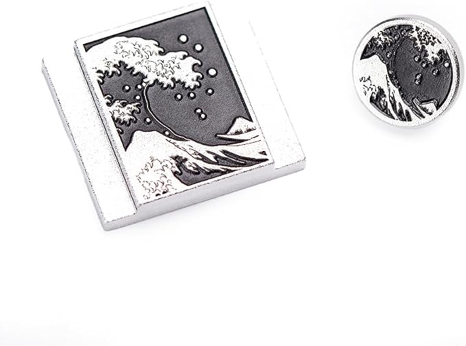 Wave Art Metal Hot Shoe Cover Shutter Button for Fuji X100VI Camera | Aluminum alloy wave pattern protects the hot shoe and shutter button from dust and scratches For Fujifilm X100VI For Nikon - Image 2