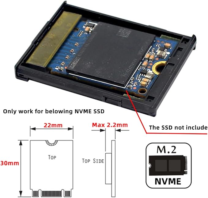 xiwai CF-Express Type-B to NVME 2230 NGFF M-Key Memory Card Kit Case CFE CFB Adapter Compatible with XS Camera 8K RAW PCIe Expansion - Image 4