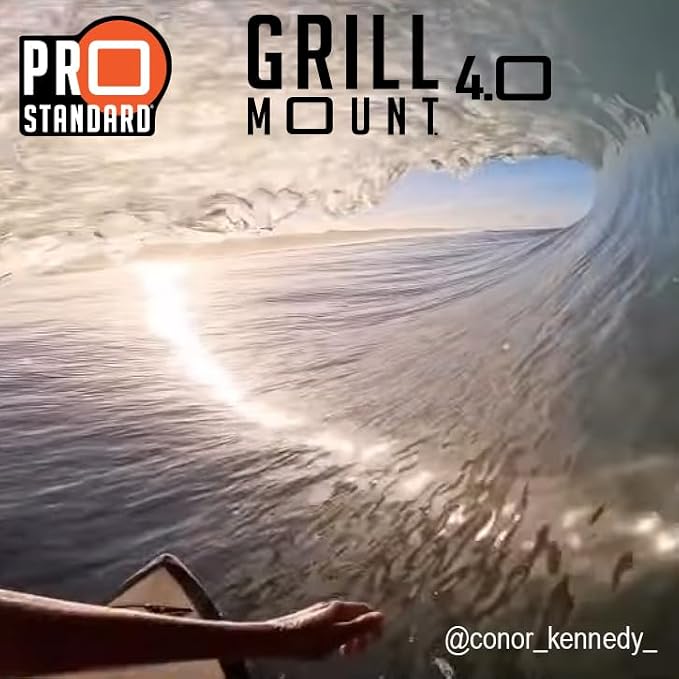 Pro Standard Grill Mount 4.0 - Heat Moldable Bite Mount - Compatible with Insta360, GoPro, DJI, Garmin and All Action Cameras (White/Red) - Image 9