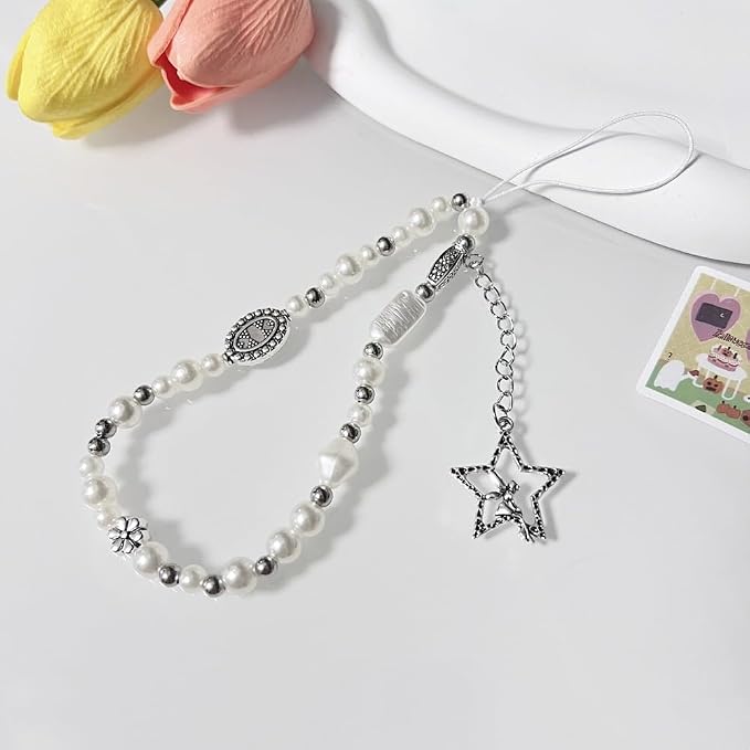 Beaded Camera Wrist Strap Cute Digital Camera Charm Lanyard, Phone Wristlet Charms, Phone Chain for Camera - Image 8