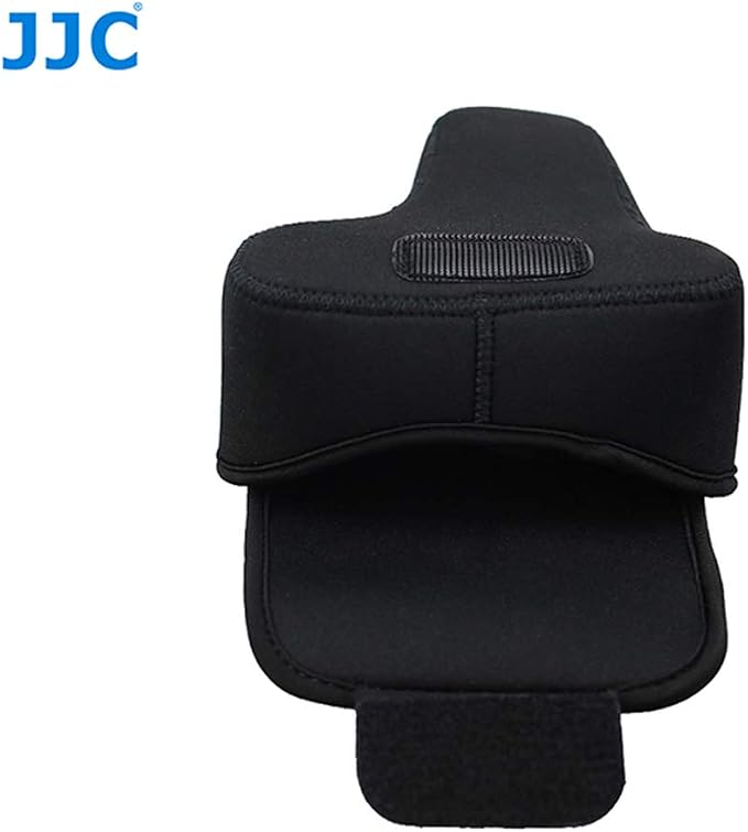 JJC Black Ultra Light Neoprene Camera Case for Sony a6600 a6500 a6400 a6300 a6100 a6000 a5100 w/55-210mm Lens, Pouch Bag for Fujifilm Fuji X-T30 X-T20 X-T10 W/ 55-200mm Lens, Elastic, Water Resistant - Image 8