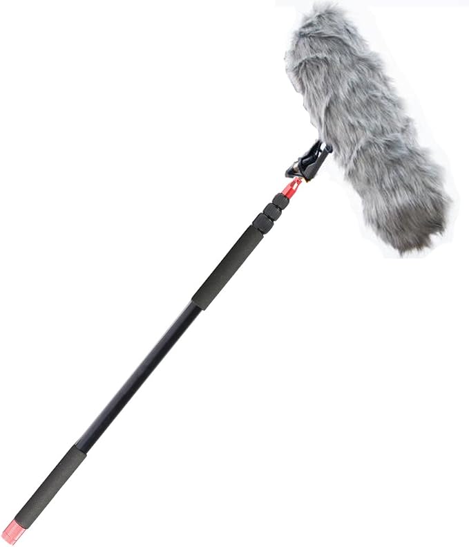 11.5 ft Professional Handheld Boom pole for Shotgun Microphones | Lightweight, Easy Twist Locks,Padded Handle, for Rode NTG Series, Sennheiser Audio-Technica Comic by Nicama