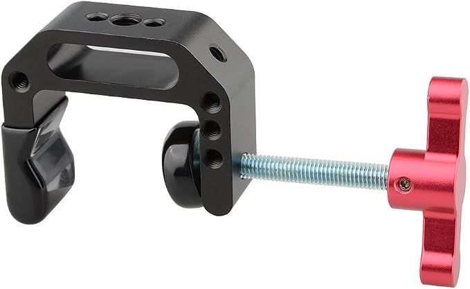 CAMVATE C Clamp with 1/4 and 3/8 thread hole for Camera Monitor(Red handle) - Image 6