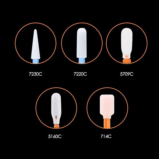 AAwipes Foam Tip Cleaning Swab Kit (5 Types, 500 Pack) Cleanroom Sponge Stick Foam Swab Bundle for Printer, Painting, Gun, Optics Lens,Camera Industry Use (FC501) - Image 3