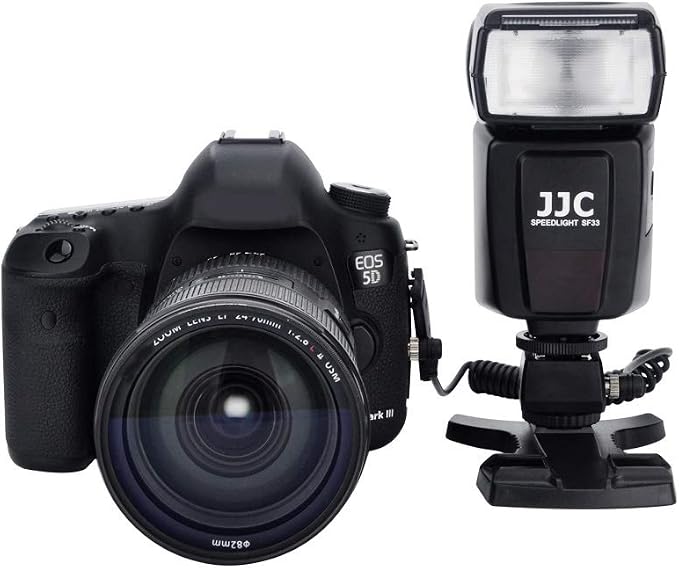 JJC Standard Flash Hot Shoe Adapter with Extra PC Sync Port & 3.5mm Port | for Connecting DSLR Cameras to Additional Off-Camera Flash, Studio Light, Strobes or Other Accessories - Image 7