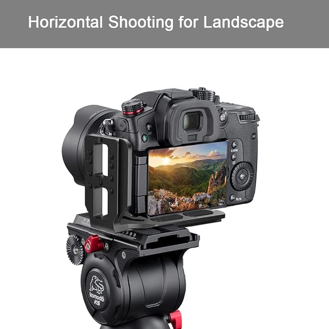 DSLR Camera L Bracket Vertical Horizontal Switching Tripod Quick Release Plate Compatible with Canon Nikon Sony DJI Osmo Ronin Zhiyun Stabilizer Tripod Monopod - Image 4