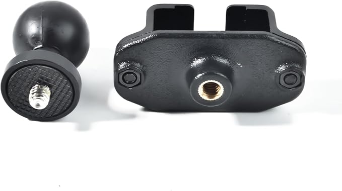 Universal Radio/CB Mic Bracket, Walkie-talkies Back Clip Mount with 25mm 1" Ball Adapter Compatible with RAM Mounts B Size Double Socket Arm - Image 2