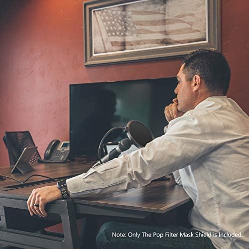 Neewer Professional Microphone Pop Filter Shield Compatible with Blue Yeti and Any Other Microphone, Dual Layered Wind Pop Screen With A Flexible 360 Degree Gooseneck Clip Stabilizing Arm | Compatible with Blue Yeti and Other Mic, Dual Layered Wind Pop... - Image 5