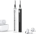 Inesore for AirPod Cleaning Kit, for Phone Earbuds Electronics(White+Black) | Metal Tip, High-Density Soft Brush, Flocked Sponge Tip, 3 in 1 Design, Compact & Lightweight, Easy Operation, Easy to Carry by Inesore