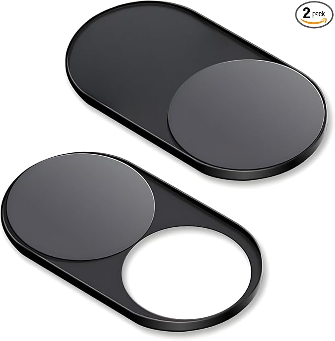 CloudValley Upgrade Magnetic Webcam Cover, [2-Pack] 0.023 inch Metal Camera Cover Slide | for Mac, iPad, MacBook Pro, MacBook Air, Laptops, PC/Computer, Tablets, Web Blocker Protect Your Privacy by CloudValley