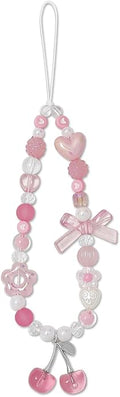 cioatu Phone Charms Cute Cherry Butterfly Cell Phone Lanyard Strap Wrist Strap for Bag Airpods Camera Pendants Decor by Unknown