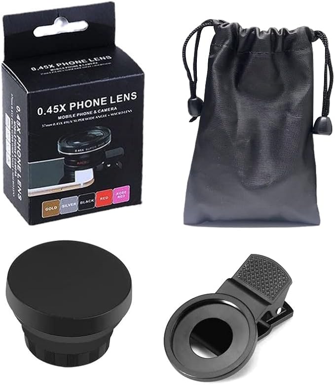 Cell Phone Camera Lens 2 in 1 Clip-on Lens Kit 37mm 0.45X 49UV Super Wide Angle & Macro Phone Camera Lens for iPhone and Android Smartphones Cell Phones - Image 8