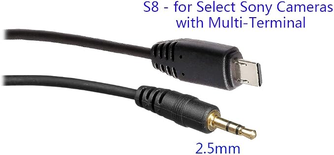 PHOLSY 2.5mm S8 Off-Camera Remote Cable for Sony | Compatible with Sony a1 a9 a7 a7R a7S a6600 a6500 a6400 a6300 a6100 a6000 a5000 RX100II RX10 RX0 a68 a58 ZV1 HX99 QX1 RM-SPR1 - Image 2