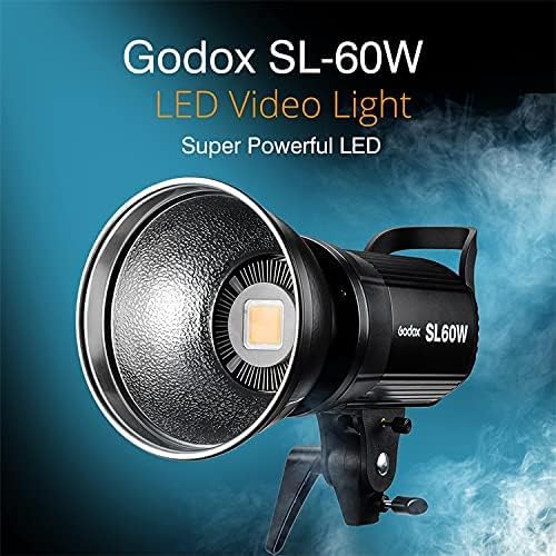 Godox SL-60W SL60W 60W Daylight LED Video Light | 5600K Daylight, CRI 95+, Bowens Mount Adjustable Brightness and 433MHz Wireless Grouping for Video Weddings - Image 5