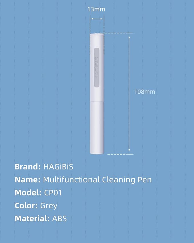 Hagibis Cleaning Pen for Airpods Pro 1 2 3 Multi-Function Cleaner Kits Soft Brush for Bluetooth Earphones Case Cleaning Tools for iPhone 16 15 Pro Max LEGO Camera Lens (White) - Image 8