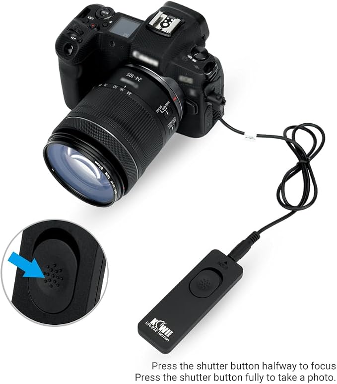 Kiwifotos Remote Control Shutter Release for Fuji X-T30 III II X100VI X-T5 | for Fujifilm X-T4 X-T3 X-T2 X-T30 X-T20 X100V X100F X100T X-PRO3 X-T100 X-H1 X-H2 X-H2S GFX100S II GFX100 GFX50S X-A5 & More - Image 4