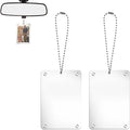 2Pcs Photo Holder for Car, Universal Acrylic Car Photo Frame for Rearview Mirror, Personalized Hanging Picture Frames Accessories and Decor, Gift a Hanging Picture Frame to Your Friend by Unknown
