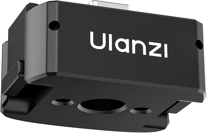 ULANZI PK-11 Pocket 3 Charging Adapter Base for DJI Osmo Pocket 3/Xtra Muse | Type-C Full-Function Port with 1/4 Screw Hole, Compatibility: Osmo Pocket 3, Black - Image 8